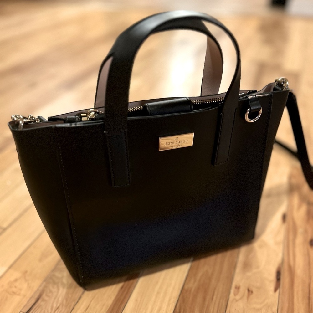Women’s Kate Spade Black Leather Crossbody Hand Bag